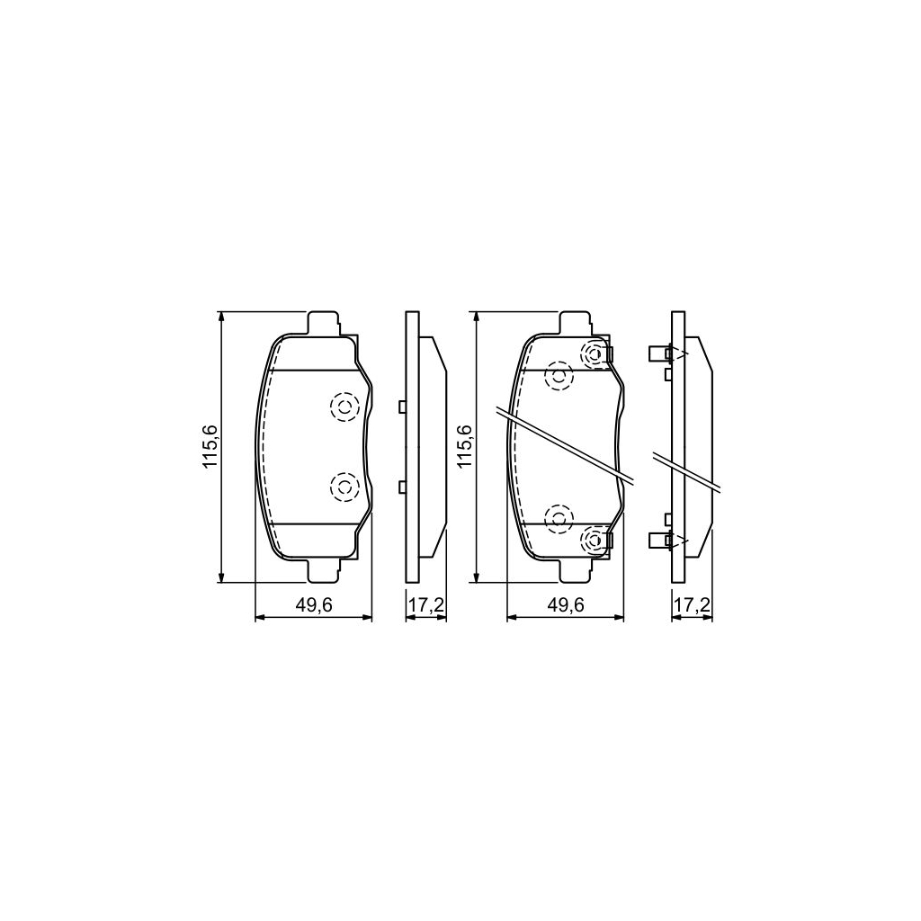 Гальмівні колодки Bosch 0 986 494 930 - зображення 1