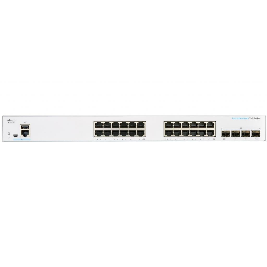 Комутатор мережевий Cisco CBS350-24T-4G-EU - зображення 2