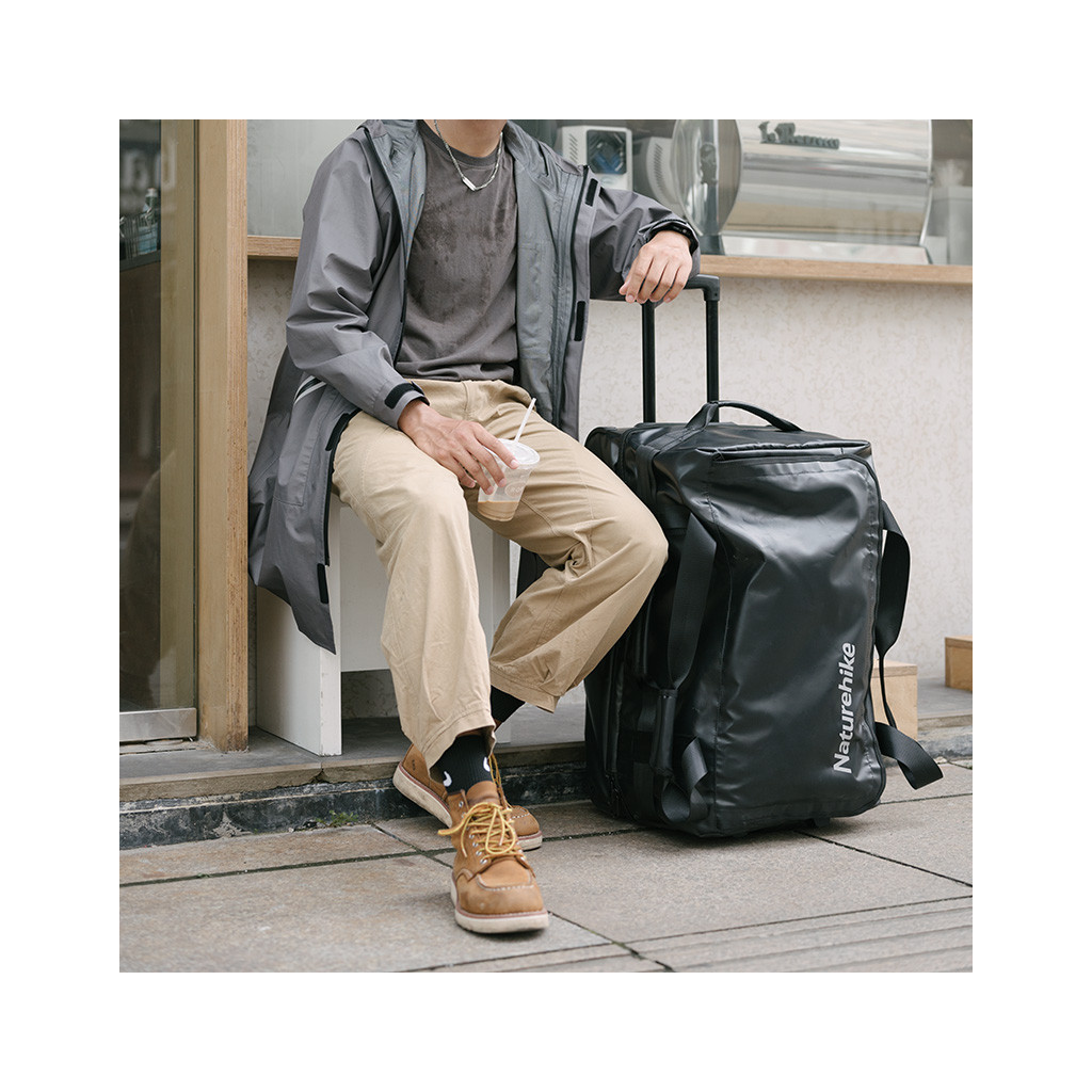 Дорожня сумка Naturehike на колесах NH21LX002 розмір S чорна (6975641885467) - зображення 4
