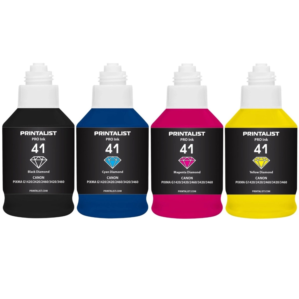 Чорнило Printalist Canon GI-41 для G2420/3420 4х190г BP/C/M/Y SET Pigm/Water. (PL41SET4) - зображення 2