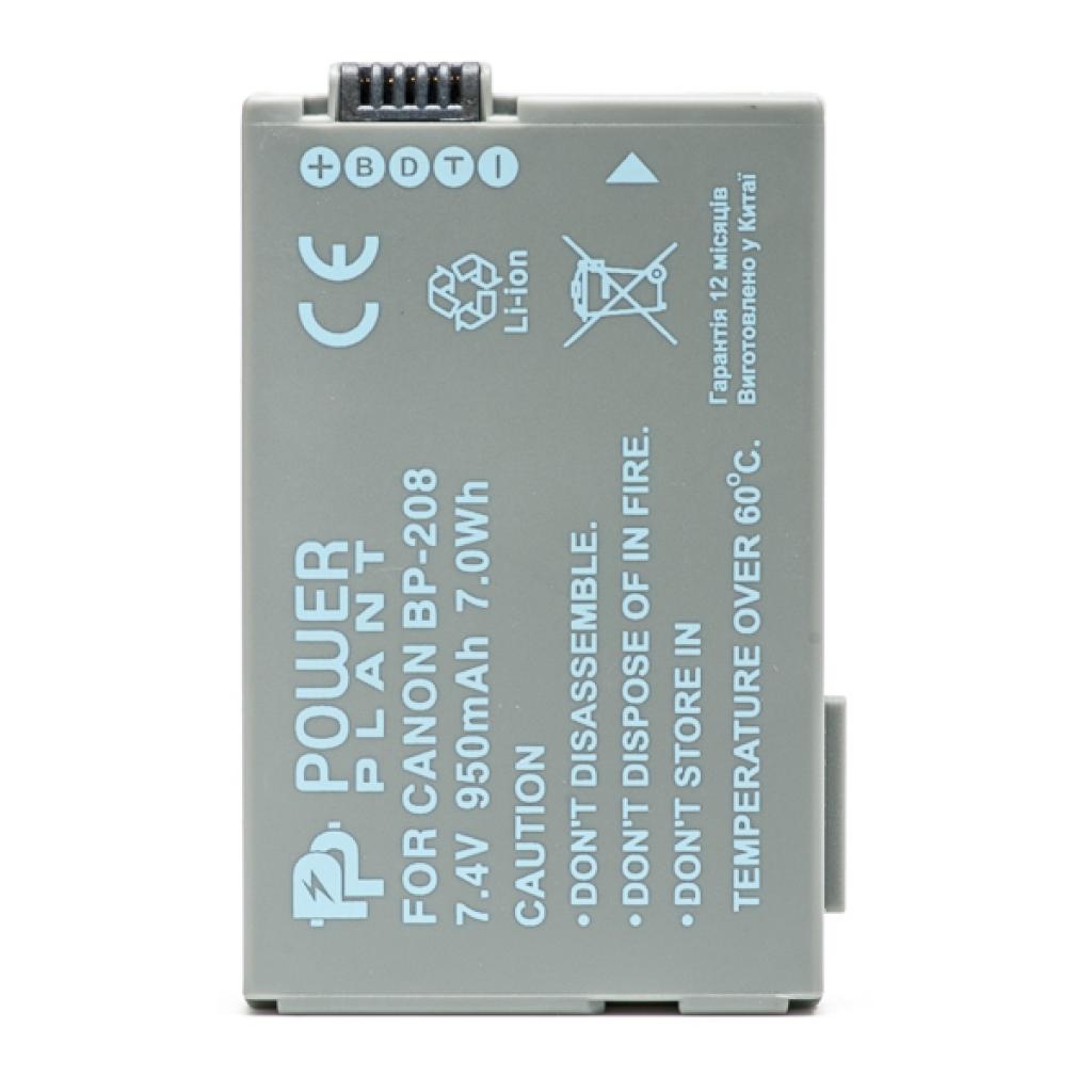 Акумулятор до фото/відео PowerPlant Canon BP-208 (DV00DV1075) - зображення 2