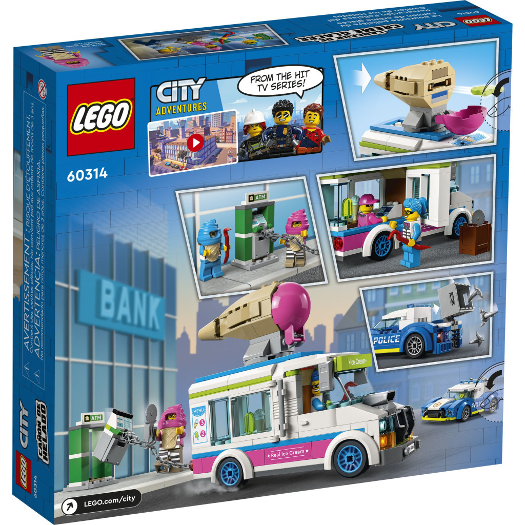 Конструктор LEGO City Поліцейське переслідування фургона з морозивом (60314) - зображення 9