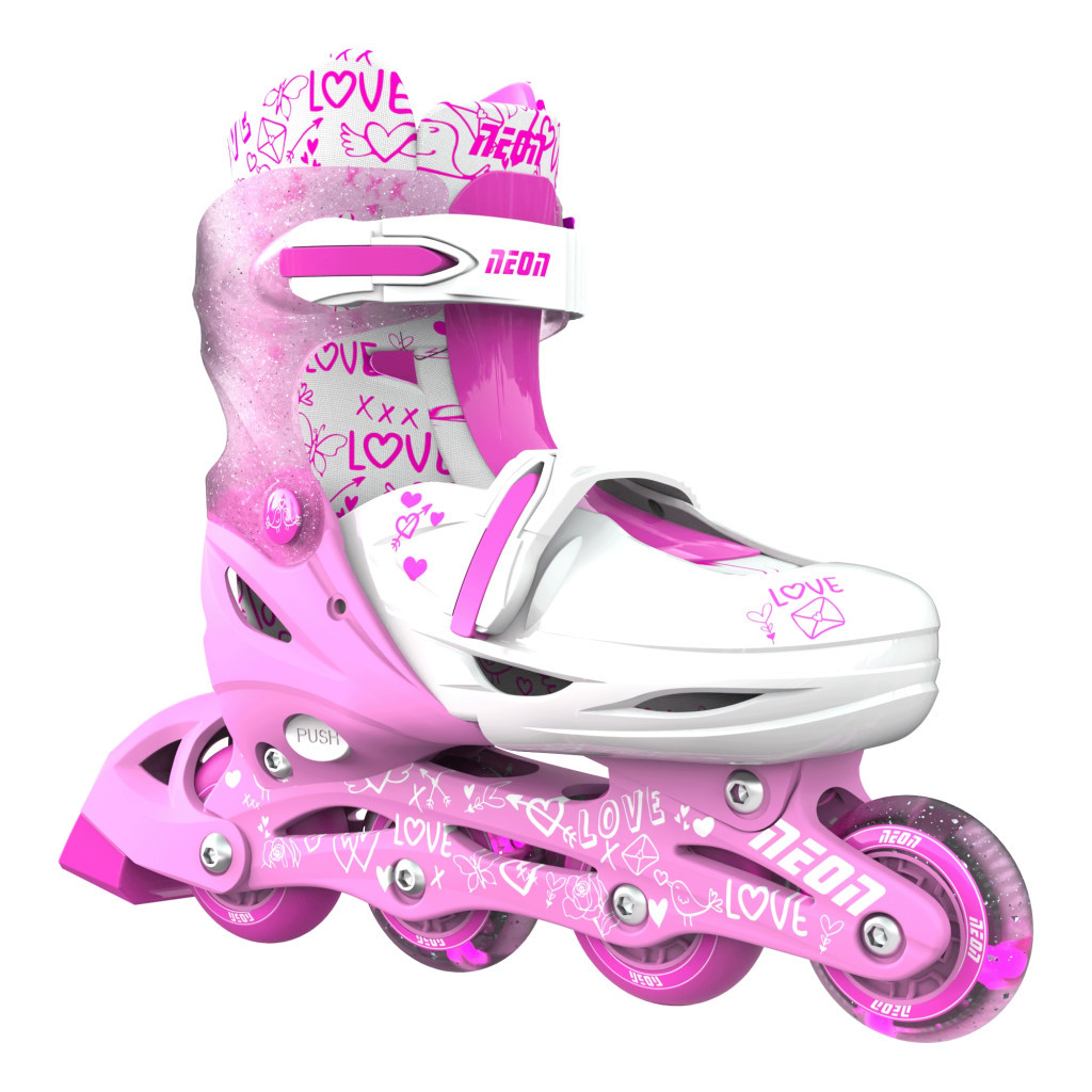 Роликові ковзани Neon Сombo Pink розмір 34-37 (NT10P4) - зображення 4