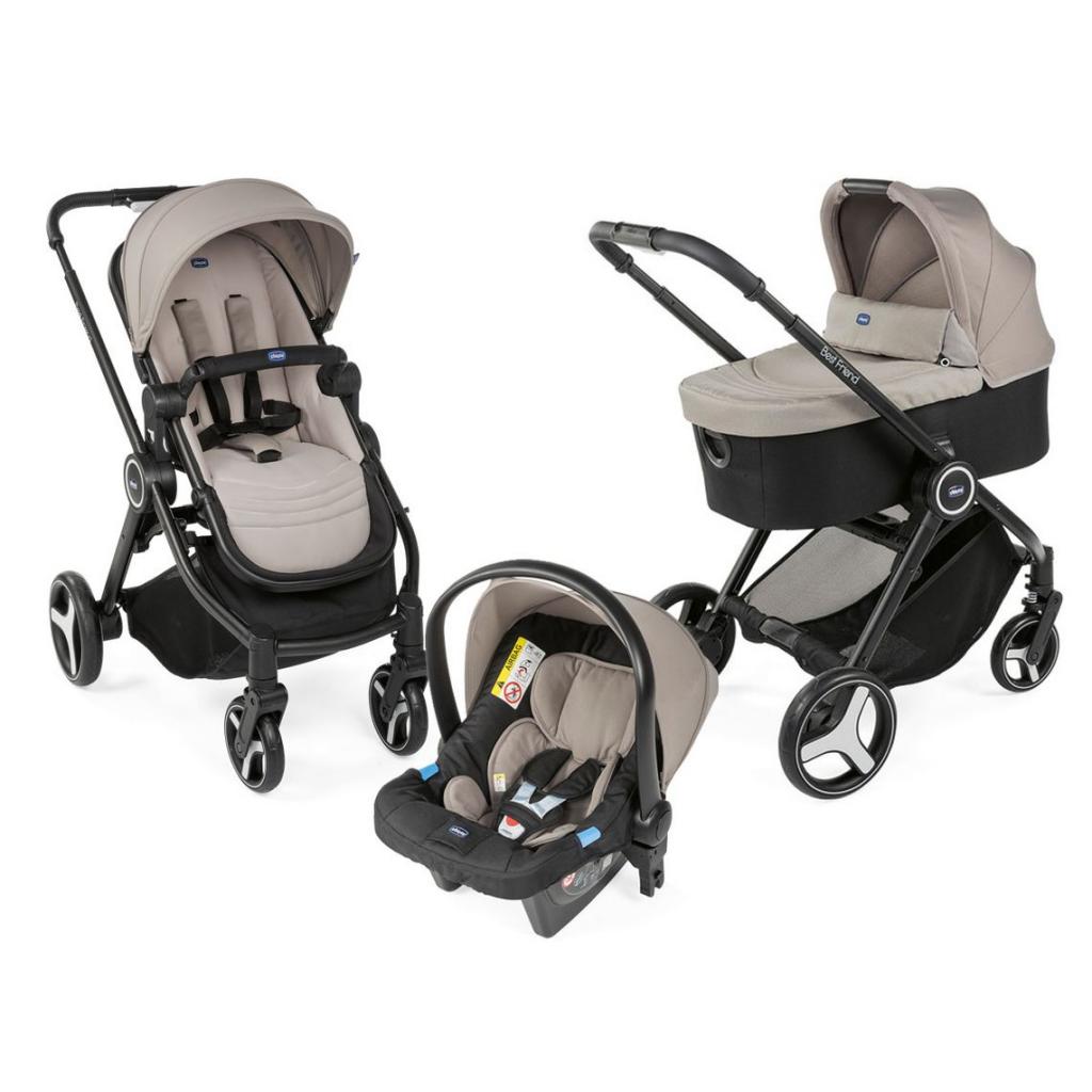 Коляска Chicco 3 в 1 Trio Best Friend+ Light Бежева (79421.76) - зображення 1