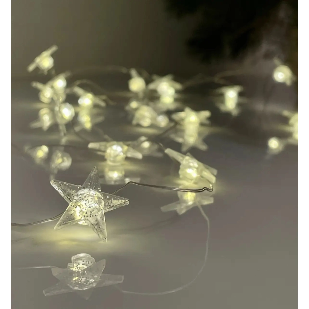 Гірлянда Chomik Зірки 2.2 м 20 LED Теплий білий (5900779854185) - зображення 4