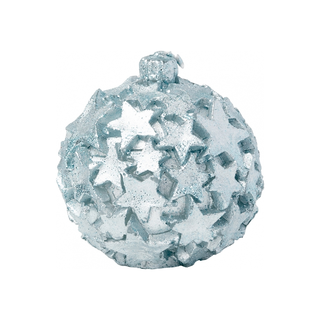 Свічка Novogod`ko Куля 9*9см, срібло, парафін (974673) - зображення 1