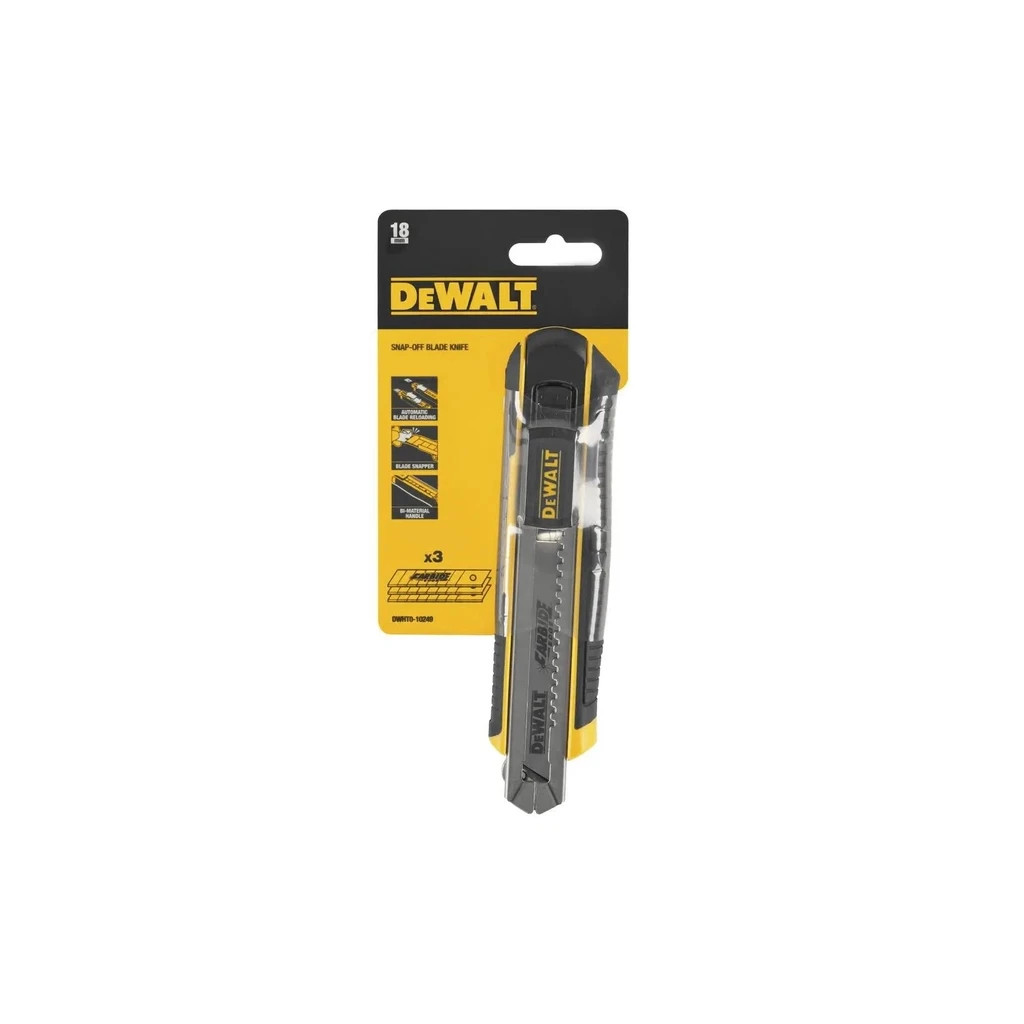 Ніж монтажний DeWALT SLIDER - CARTRIDGE, касетний, 18мм. (DWHT0-10249) - зображення 3
