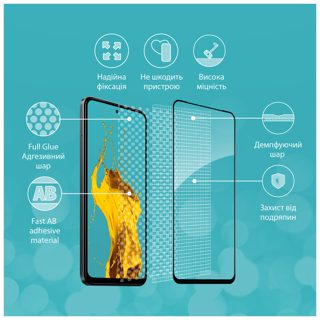 Скло захисне Piko Full Glue Xiaomi Redmi Note 12S (1283126564970) - зображення 4
