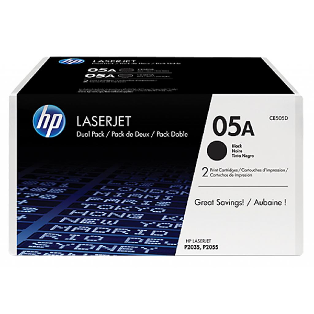 Картридж HP LJ 05A P2035/P2055d/2055dn DUAL PACK (CE505D) - зображення 1