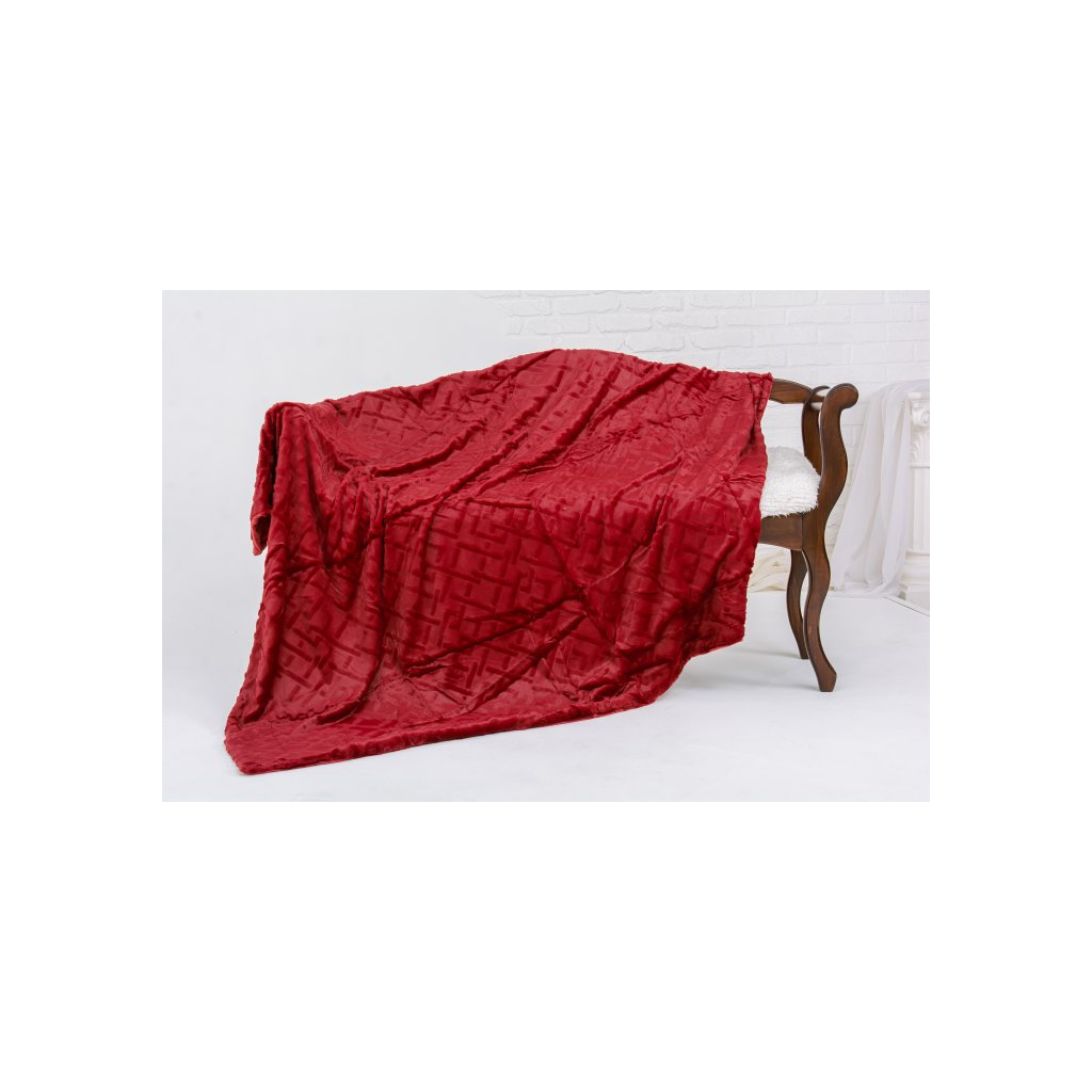 Плед MirSon 1025 Camellia Red 180x200 (2200002982108) - зображення 1