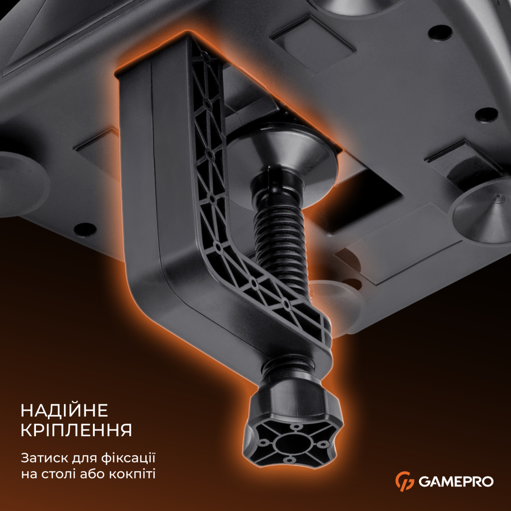 Кермо GamePro RW038PM з педалями та коробкою передач PC/XBOX360/XBOXONE/SWITCH/PS3/PS4 (RW038PM) - зображення 17