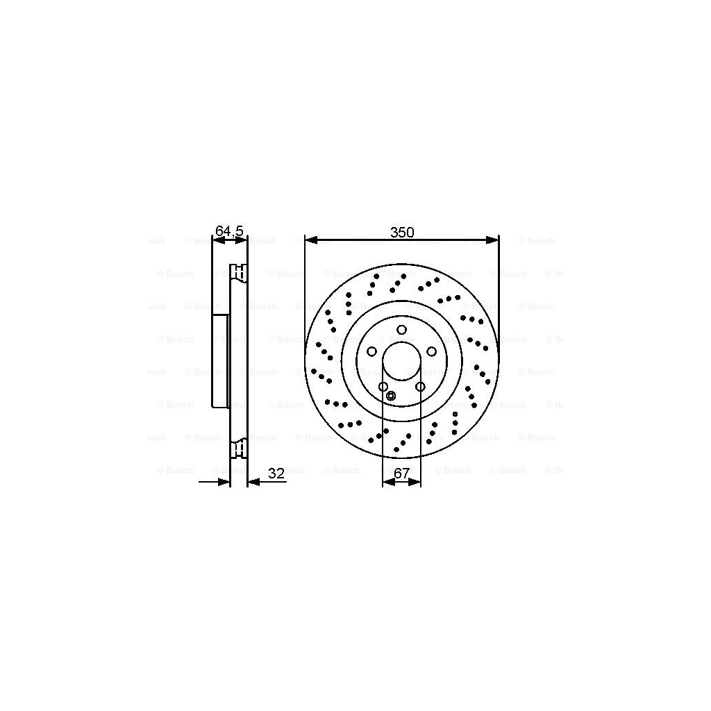 Гальмівний диск Bosch 0 986 479 412 - изображение 5