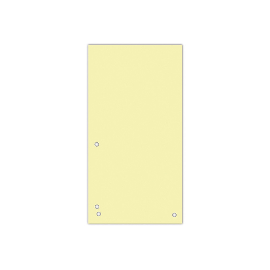 Роздільник сторінок Donau 105 х 230 мм 100шт картон, жовтий (8620100-11PL) - зображення 1