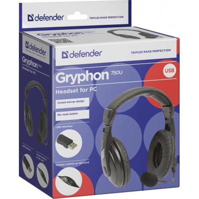 Навушники Defender Gryphon 750U USB (63752) - зображення 5
