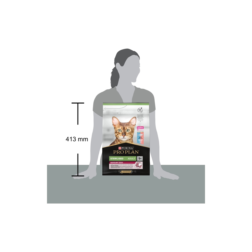 Сухий корм для кішок Purina Pro Plan Sterilised Adult 1+ Savoury Duo Після стерилізації З тріскою та фореллю 10 кг (7613036732697) - зображення 4