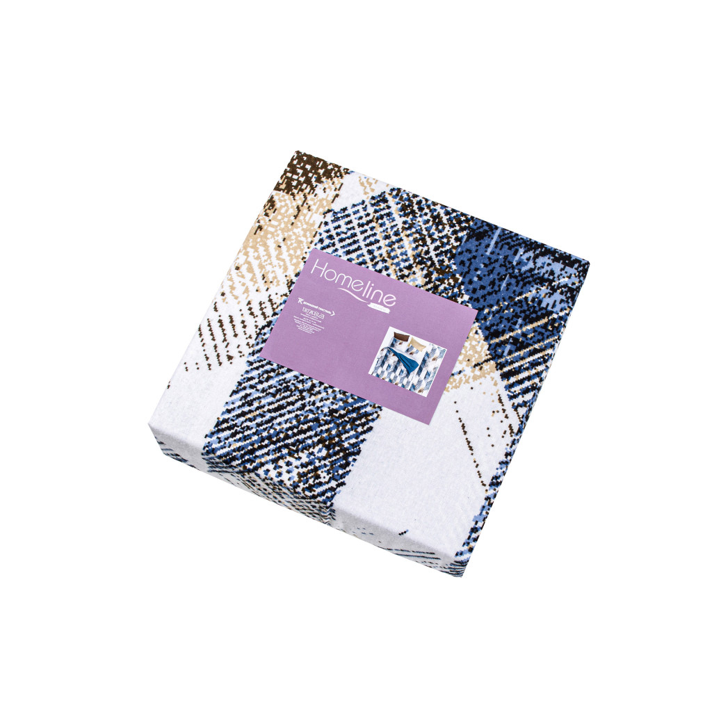 Постільна білизна Home Line Фланель Синя графіка сімейний (182765) - зображення 3