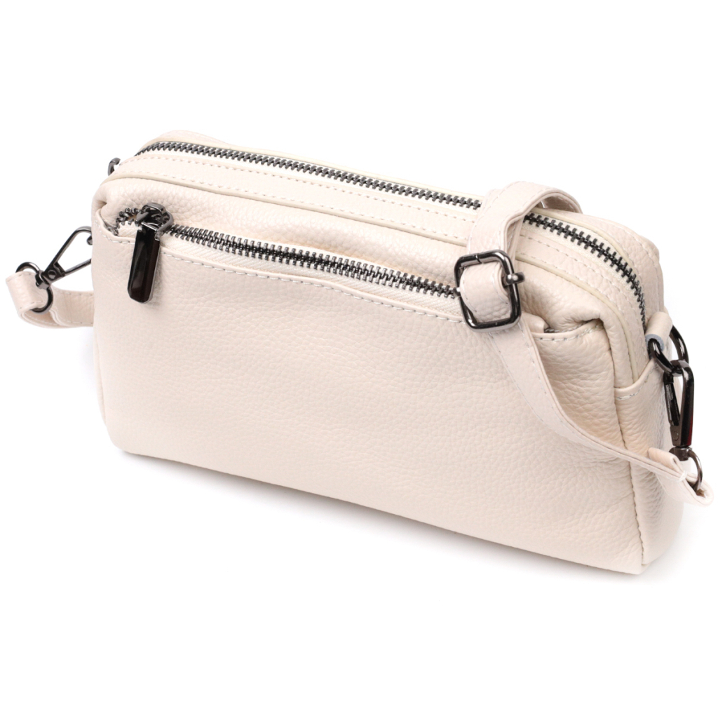 Сумка Vintage З м'якої натуральної шкіри Біла (22376) - зображення 1