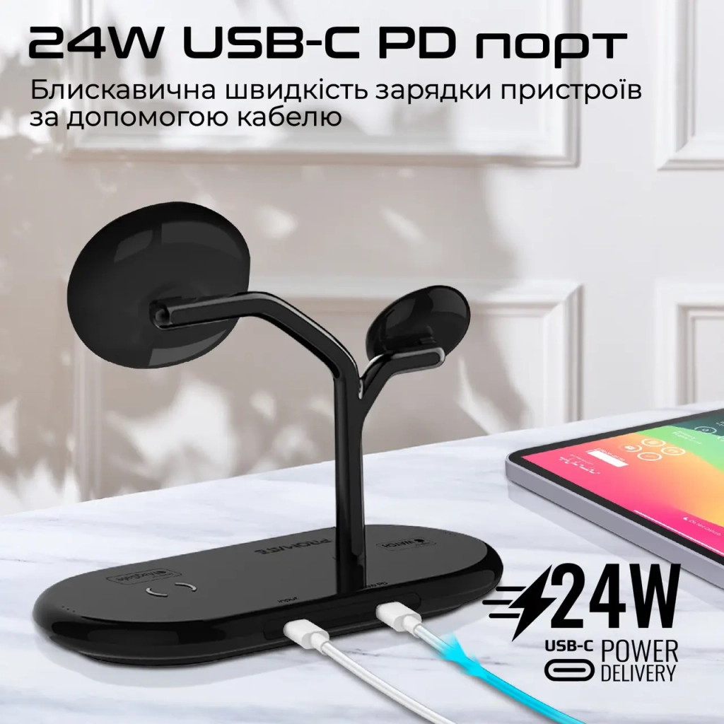 Зарядний пристрій Promate synergy-pro.black - зображення 8