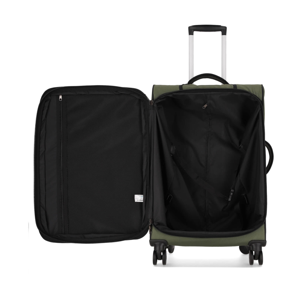 Валіза Bagland Валенсія середня 63 л хакі (835917571) - зображення 6