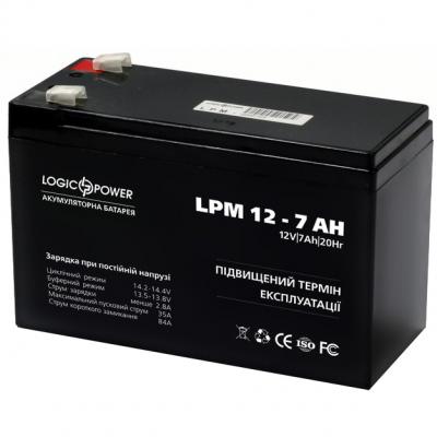 Батарея до ДБЖ LogicPower LPM 12В 7 Ah (3862) - зображення 2