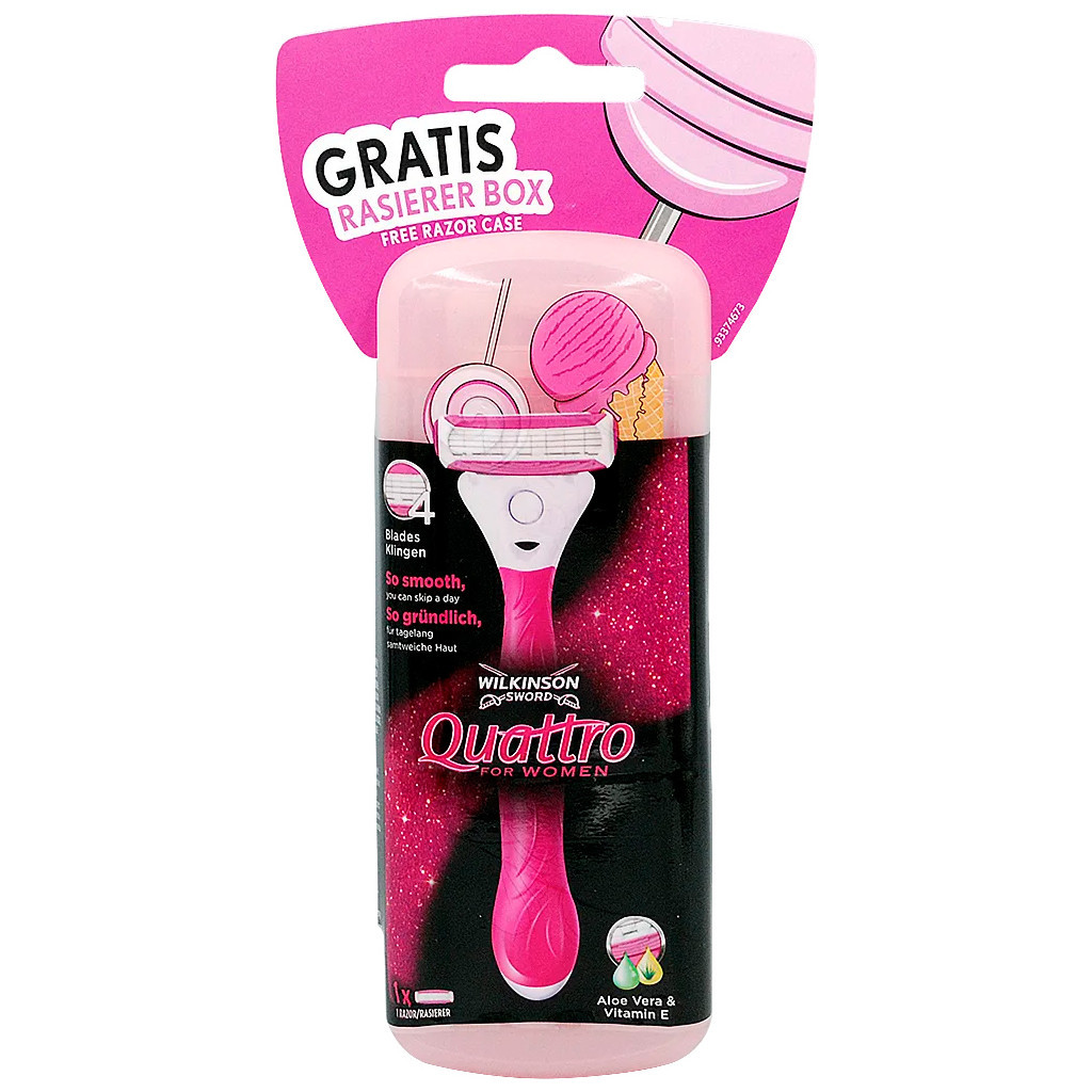 Бритва Wilkinson Sword Quattro For Woman + Travel case (4027800138036) - зображення 2