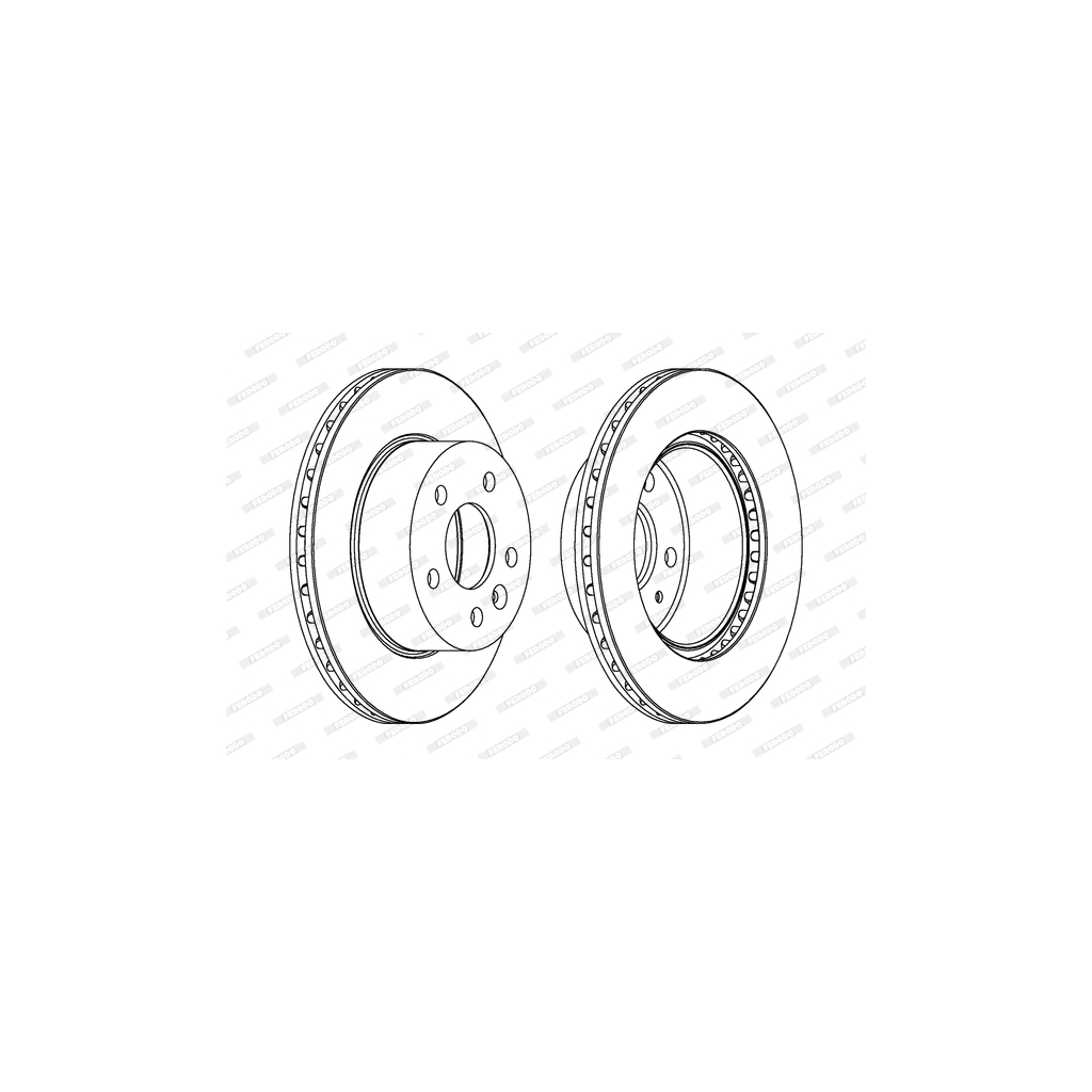 Гальмівний диск FERODO DDF860 - зображення 1