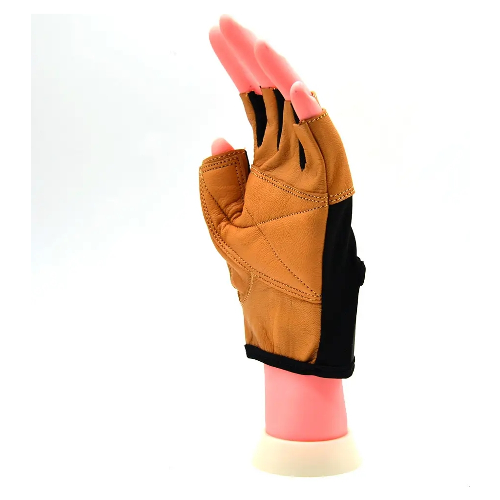 Рукавички для фітнесу MadMax MFG-444 Fitness Brown L (MFG-444-Brown_L) - зображення 8