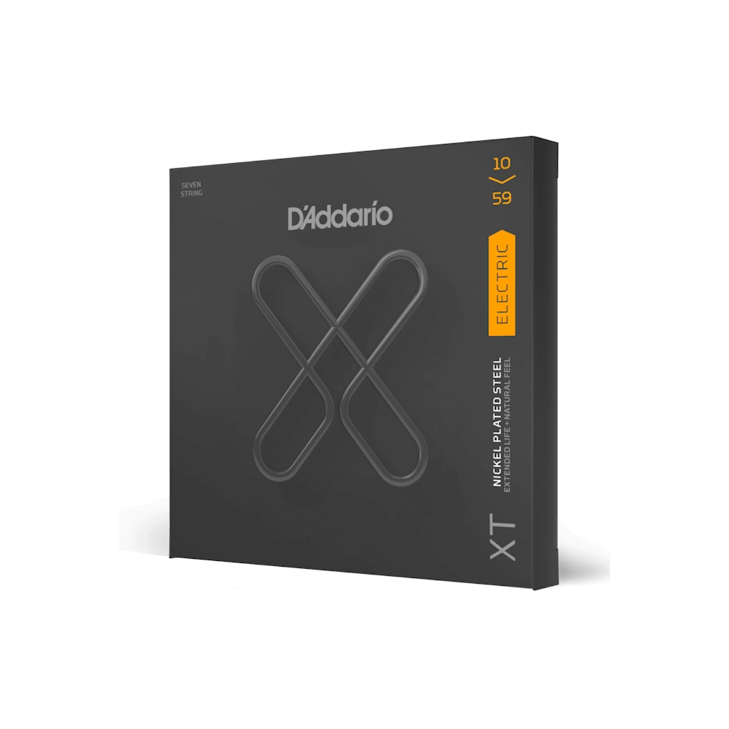 Струни для гітари D'Addario XT ELectric Nickel Plated Steel 7-String Regular Light (10-59) (XTE1059) - зображення 2