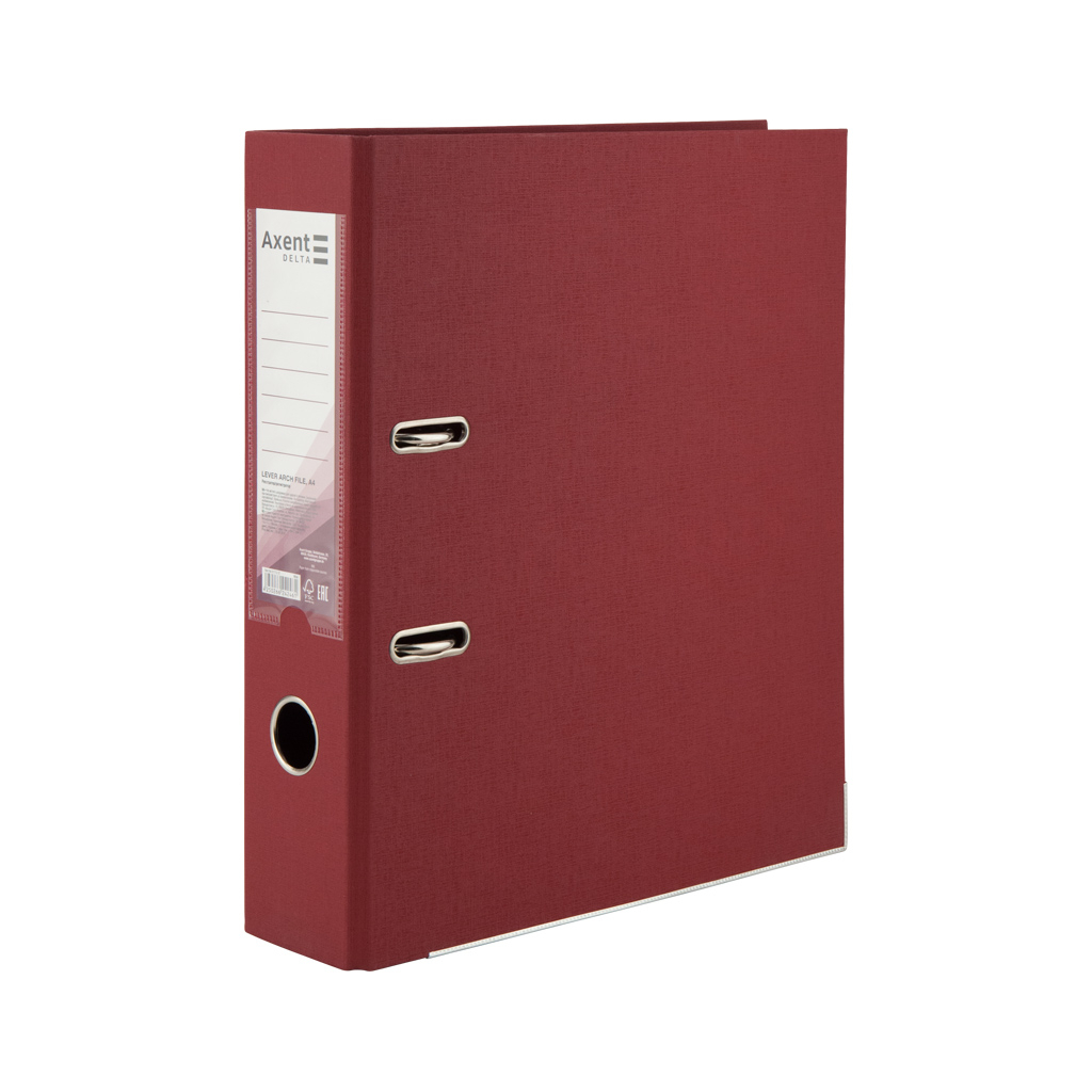 Папка - реєстратор Axent А 4 PP 7,5 cм, зібрана, вишнева (D1712-37C) - зображення 1