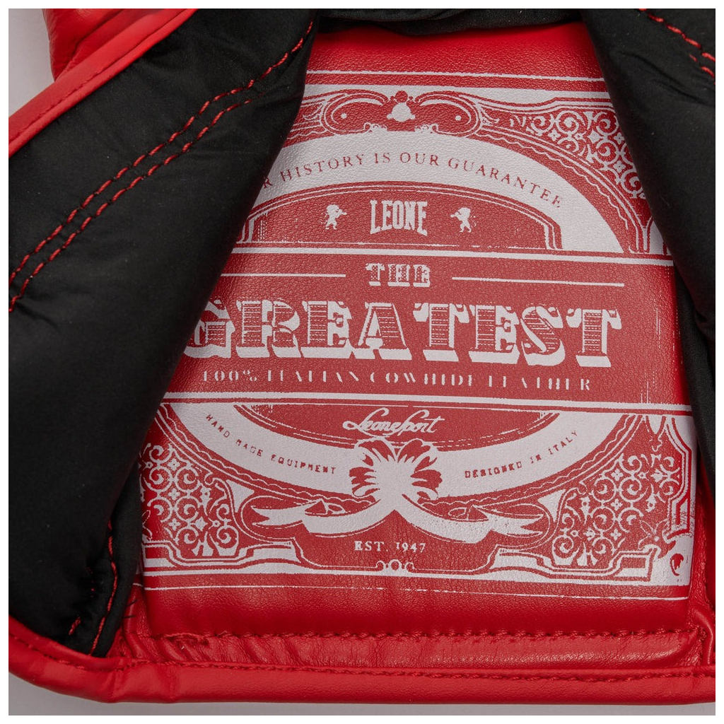 Боксерські рукавички Leone GN111 The Greatest Red 12 унцій (GN111_Red_12oz) - зображення 10