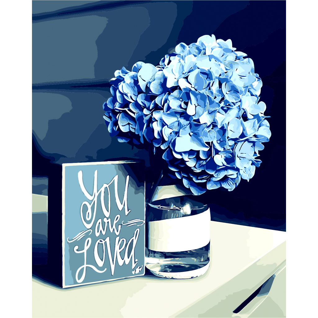 Картина по номерам ZiBi Гортензія 40*50 см ART Line (ZB.64198) - зображення 1