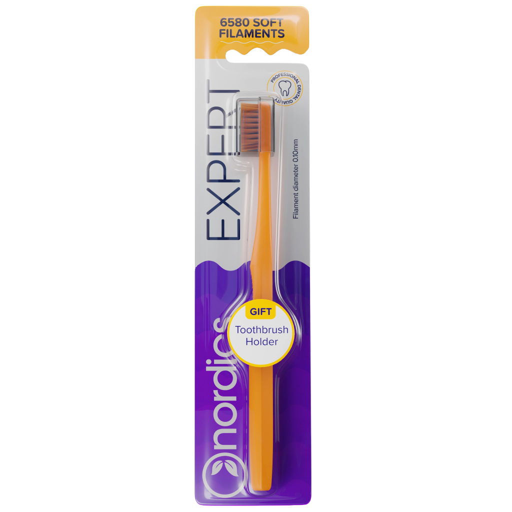 Зубна щітка Nordics 6580 Expert Soft Orange (3800501908082) - зображення 1