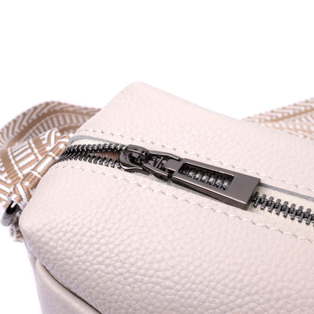 Сумка Vintage Жіноча на одне відділення з натуральної шкіри Біла (22602) - зображення 7