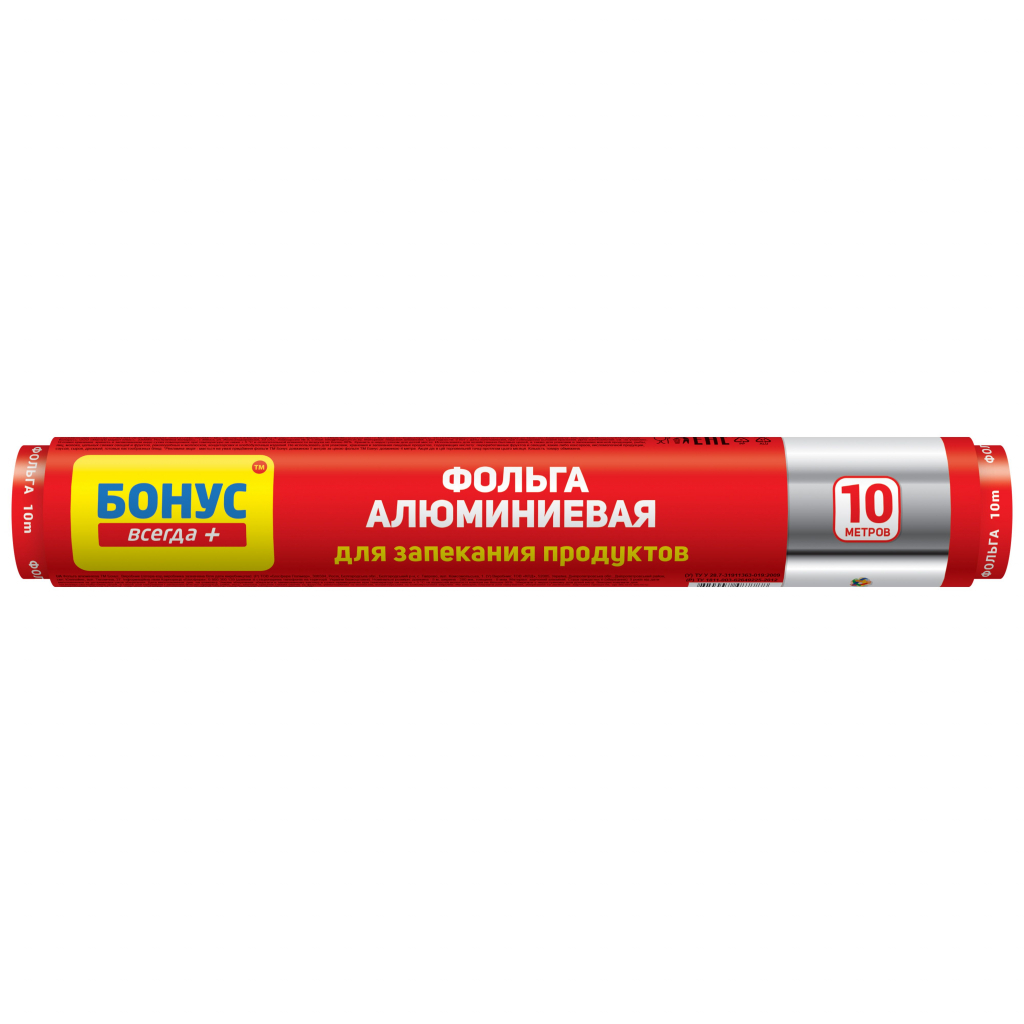 Фольга алюмінієва Бонус 10 м (4820048485272) - зображення 1