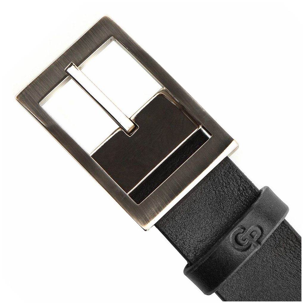Ремінь Grande Pelle Шкіряний Чорний (00239) - зображення 3