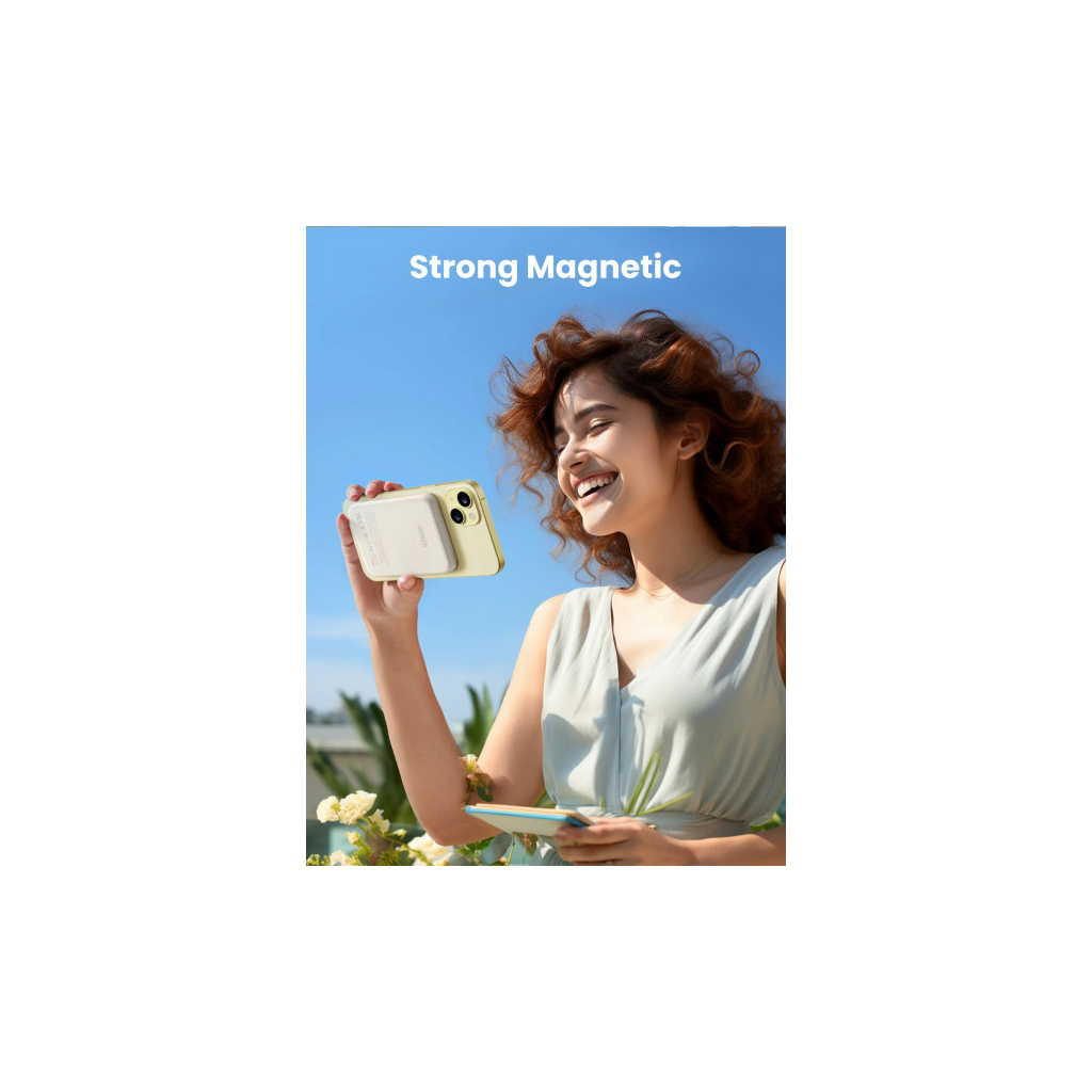 Батарея універсальна Ugreen 5000 mAh 15W Magnetic Wireless USB-C In/Out (PB560) (25207) - зображення 4