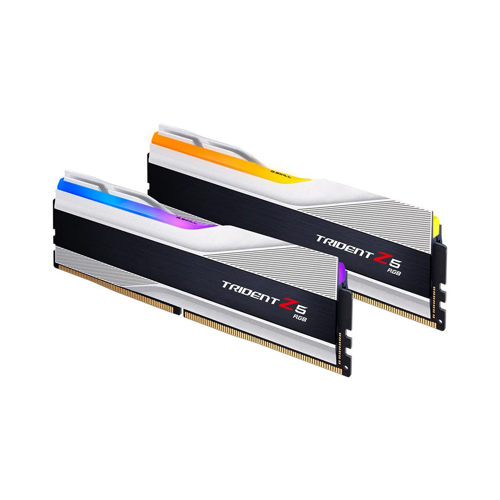 Модуль пам'яті для комп'ютера DDR5 32GB (2x16GB) 7800 MHz Trident Z5 RGB Silver G.Skill (F5-7800J3646H16GX2-TZ5RS) - зображення 3