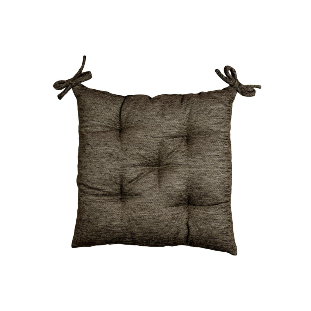 Подушка на стілець Прованс CHENILLA Коричнева 40х40 (034851) - зображення 1