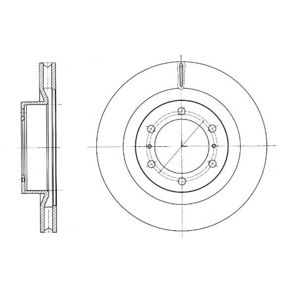 Гальмівний диск REMSA 61331.10 - зображення 1