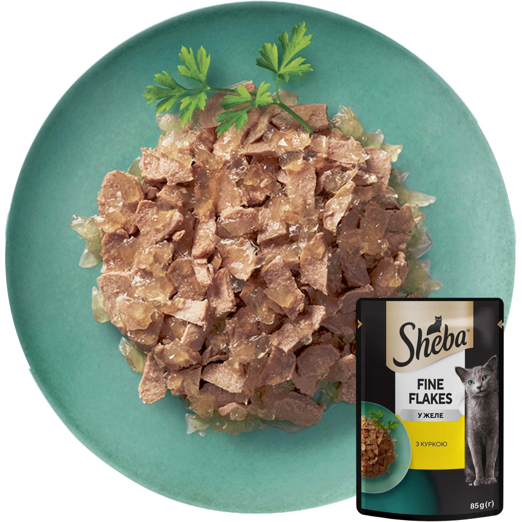 Вологий корм для кішок Sheba cij POU з куркою в желе 85 г (4770608257224) - зображення 8