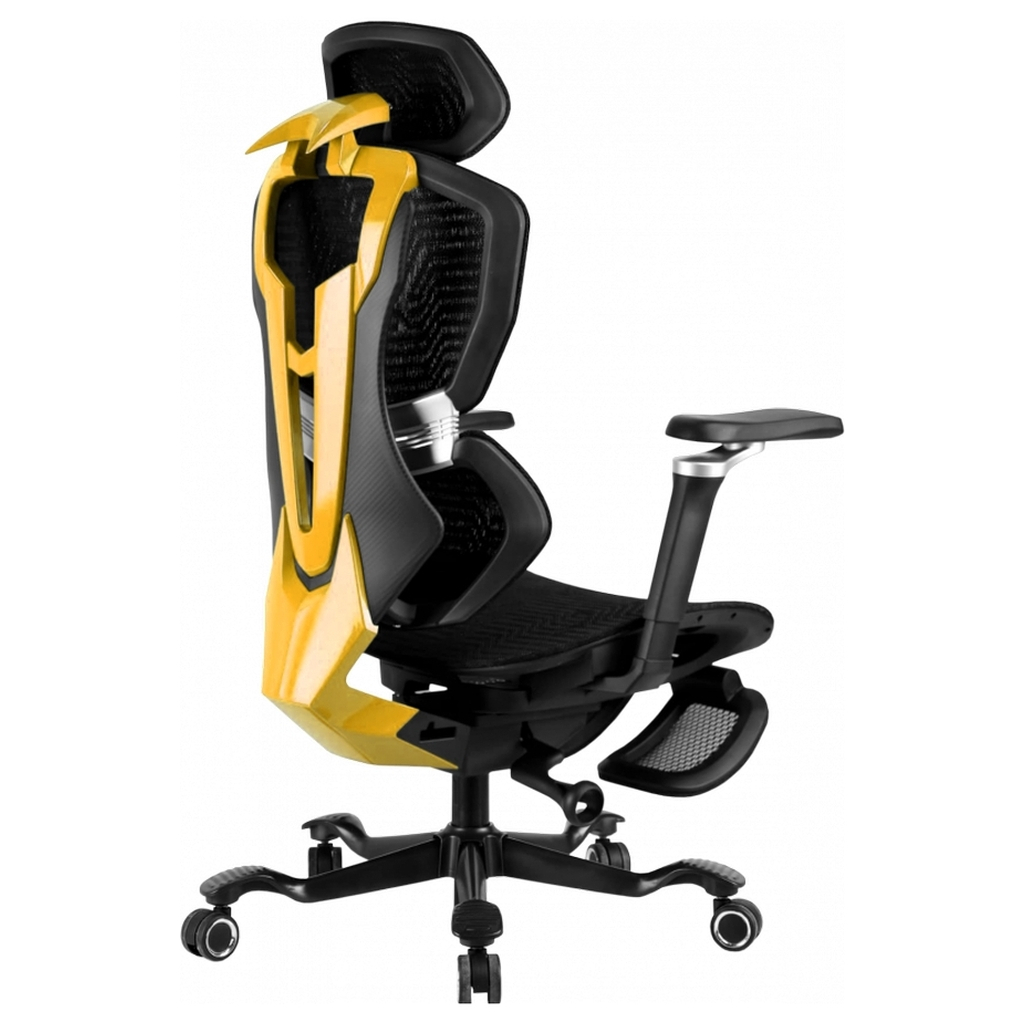 Крісло ігрове GT Racer X-7001 Black/Yellow - зображення 4