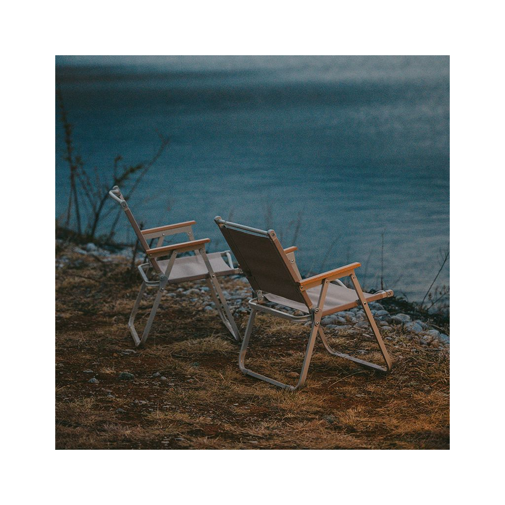 Крісло складане Naturehike CNK2300JU012 бежеве (6976023926877) - зображення 7