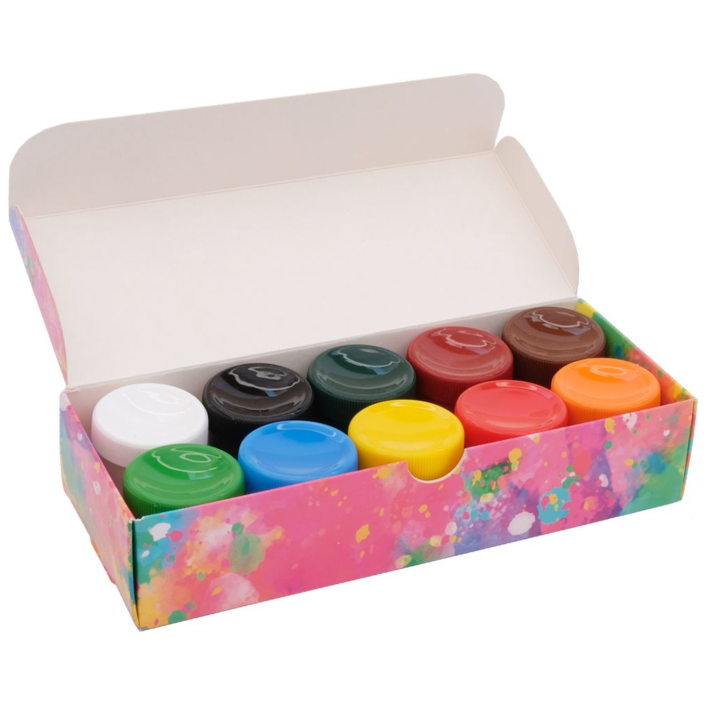 Гуашеві фарби Школярик Genius 10 кольорів по 20 мл (301115004-UA) - зображення 2