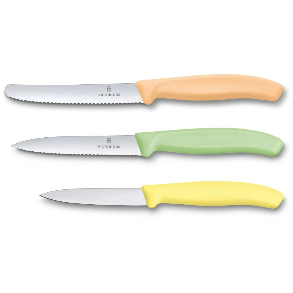 Набір ножів Victorinox Swiss Classic Paring Set 3 шт Light Yellow, Green, Orange (6.7116.34L2) - зображення 2