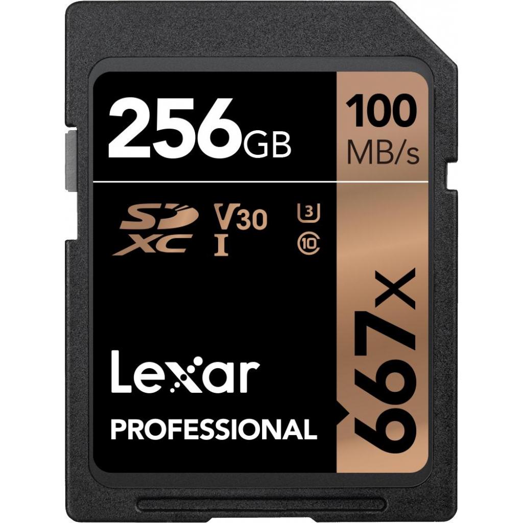 Карта пам'яті Lexar 256GB SDXC class 10 UHS-I U3 V30 667x Professional (LSD256B667) - зображення 1