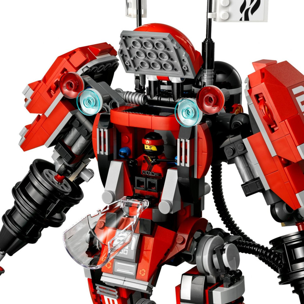 Конструктор LEGO NINJAGO Вогняний робот Кая (70615) - зображення 6