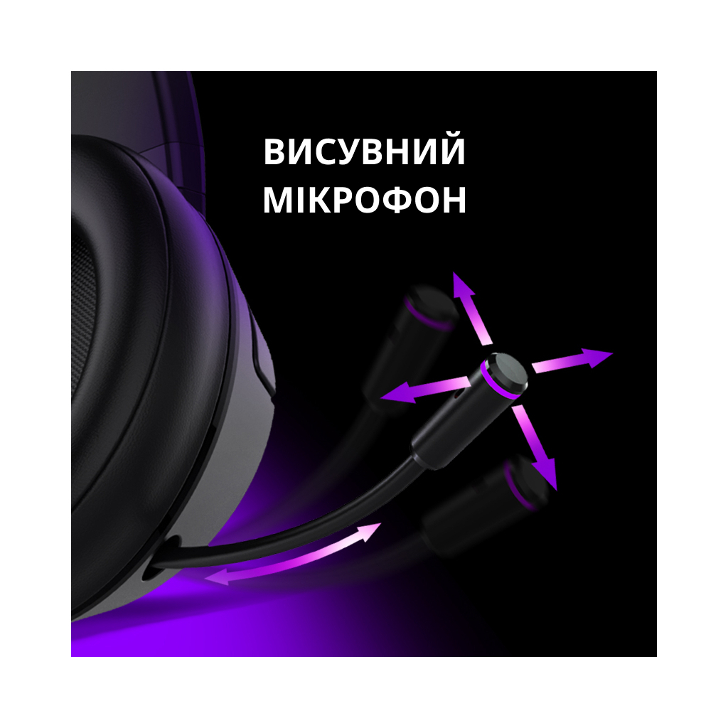 Навушники Lorgar Noah 702 Black (LRG-GHS702) - зображення 5