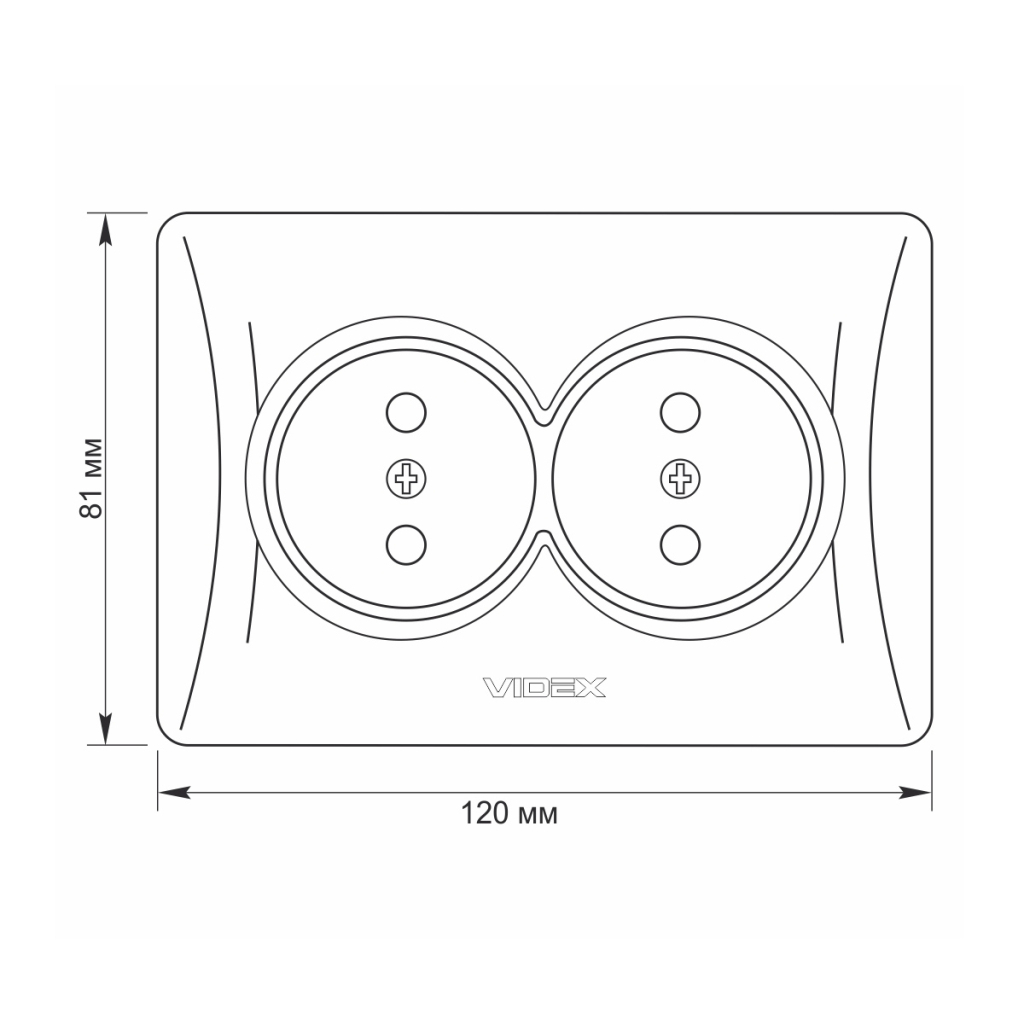 Розетка Videx BINERA 2ая кремова (VF-BNSK2-CR) - зображення 5