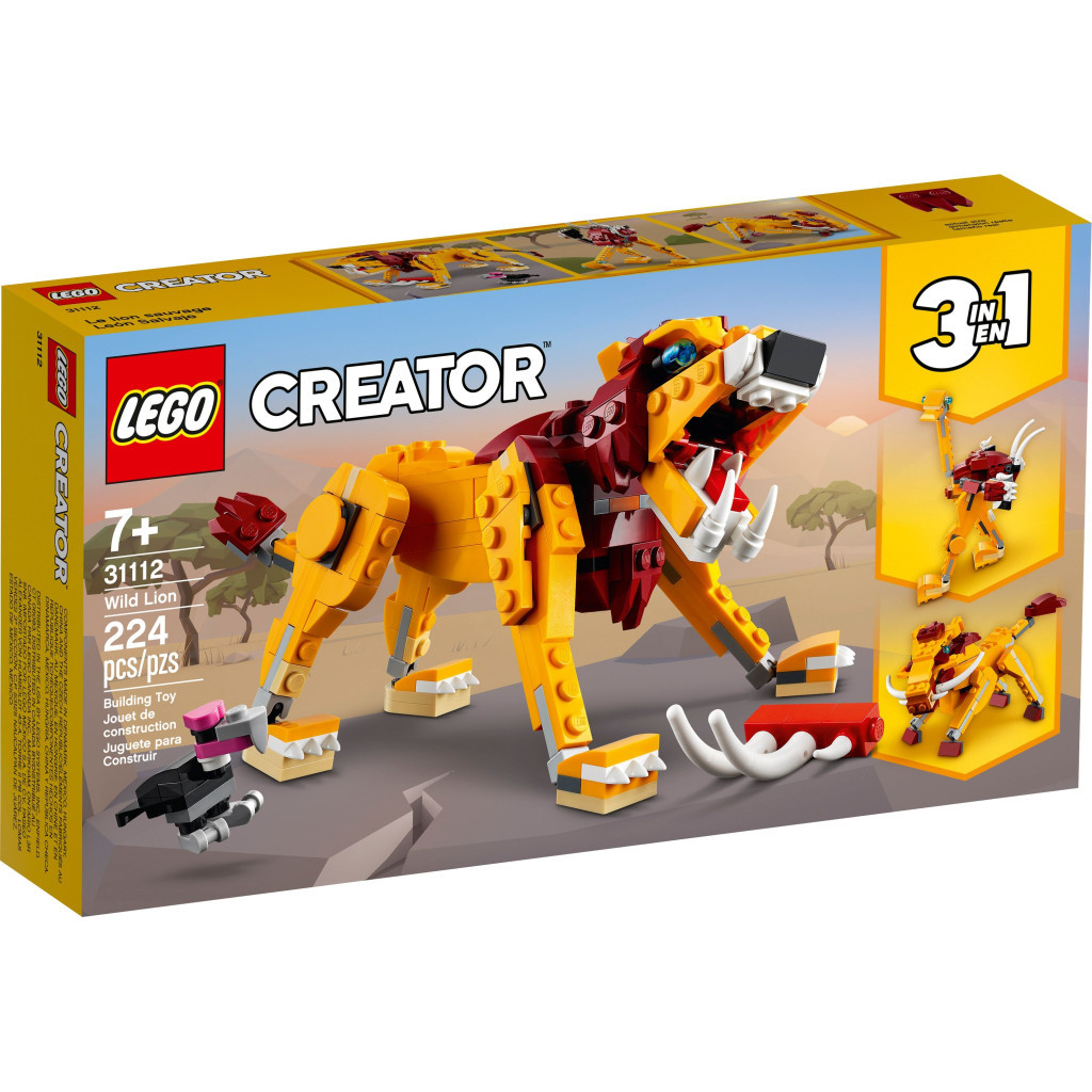 Конструктор LEGO Creator Лев 224 деталі (31112) - зображення 1
