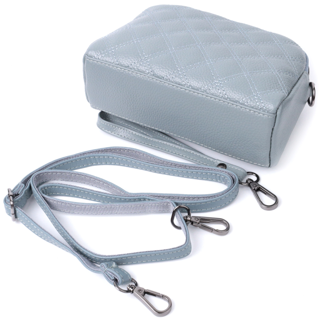 Сумка Vintage З натуральної шкіри Синя (22808) - зображення 7